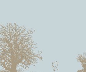 Trees background 11 vector
