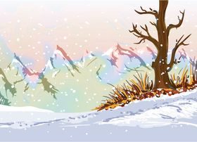 Trees background 14 vector