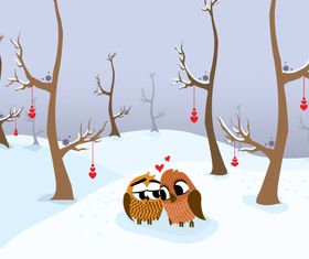 Trees background 16 vector