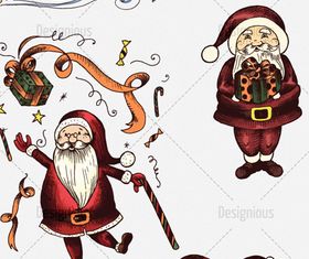 santa vector material