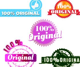 Original stamps design vectors