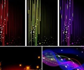 The starlit sky background vector