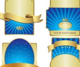 Label Templates set vector