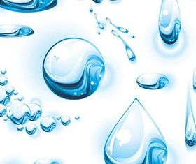 Water Drops vector graphics
