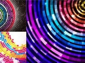 Colorful ring background vector graphics