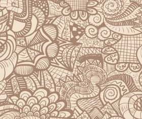 Retro classic Floral Patterns background vector