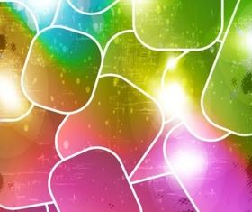 Streamer fantasy background set vector