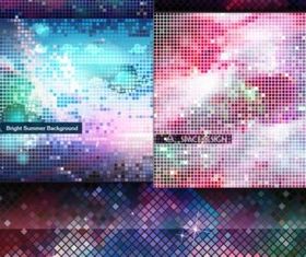 Colorful bright background shiny vector