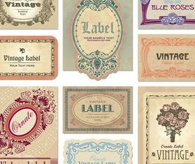 Rectangular Vintage Labels vectors