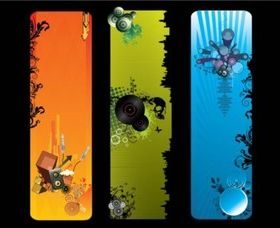 Music Banners vector