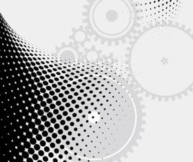 Fashion gear dark background vector graphics