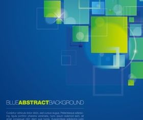 Abstract blue square background vector graphics