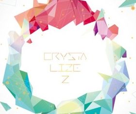 Color crystal ring backgorunds vector design