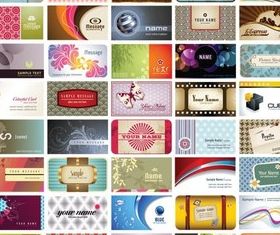 Stylish Cards set vector