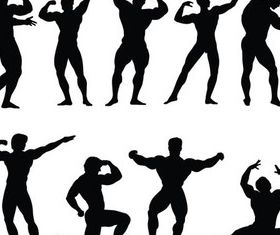 Bodybuilders free vectors