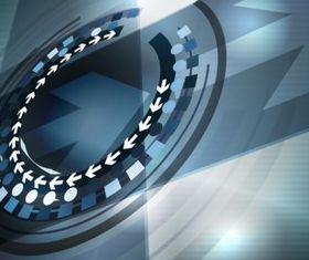 Dynamic arrow background vector