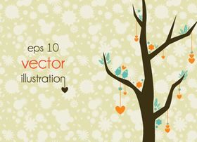 Trees background 3 Illustration vector