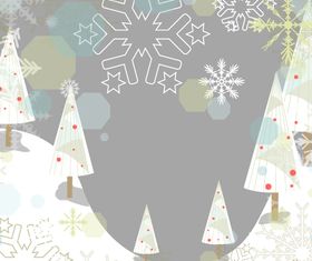 Cartoon winter background 2 vector