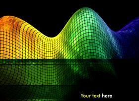 Neon dynamic background 3 vector