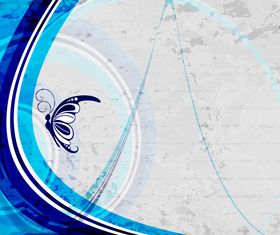 Butterfly floral background vector