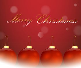 Red christmas ball vector graphics