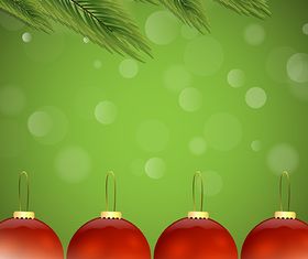 Christmas Balls Background set vector design