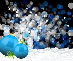 Christmas Balls Background vector