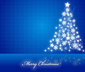 Christmas Tree Decorative Background vector