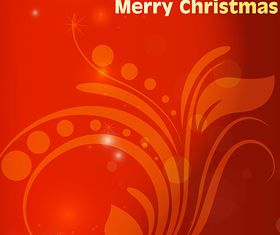 Christmas Floral Background vector