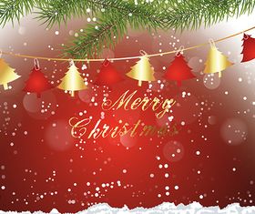 Abstract Frosty Christmas Background vectors