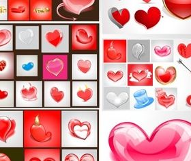 Hearts 2 vector