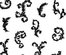 Floral 4 shiny vector