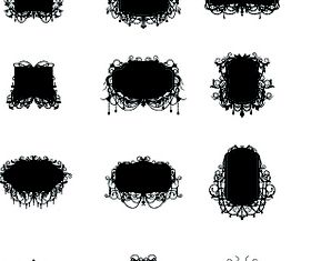 Floral 6 shiny vector