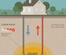 Cartoon green world 1 vector
