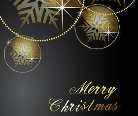 Christmas Ornaments Background shiny vector