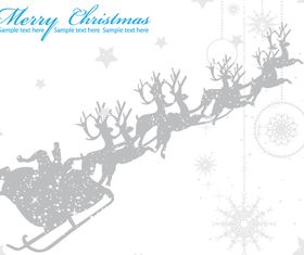 Merry Christmas Background set vector
