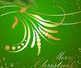 Flourish Christmas Background vector