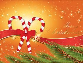 Candy Cane Christmas Background vectors