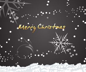 Frosty Christmas Background vectors material