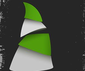 Christmas Tree Grunge Background vector