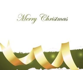 Abstract Ribbon Christmas Background vector