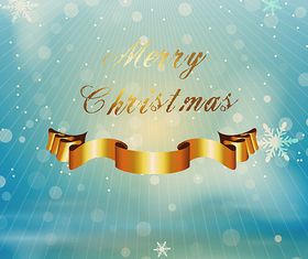 Golden Banner Christmas Background vectors