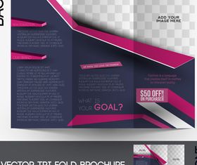 Tri Fold brochure cover 2 vector graphic