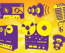 Free Music Recording vector