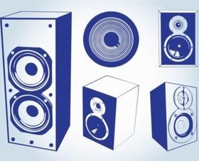Music Speakers vector graphics