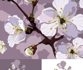 Bright flowers vector