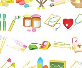 Medicine Vivid Icons vector
