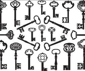 Different Lock Keys vectors graphics