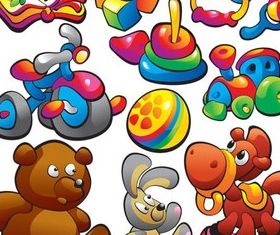 Funny Toys vector