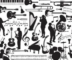 Music Templates free vector